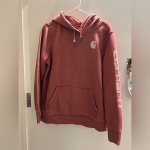 Size L, Pink Women’s Hooded Sweatshirt